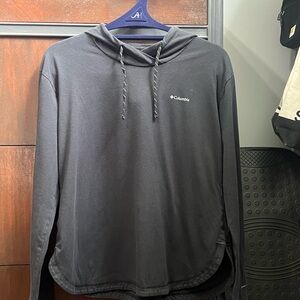 Columbia Charcoal Black Pullover Hoodie Sz Medium